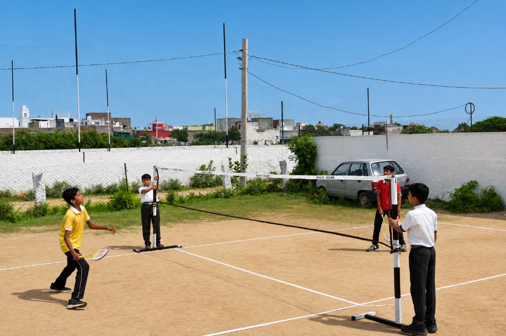 Badminton courts